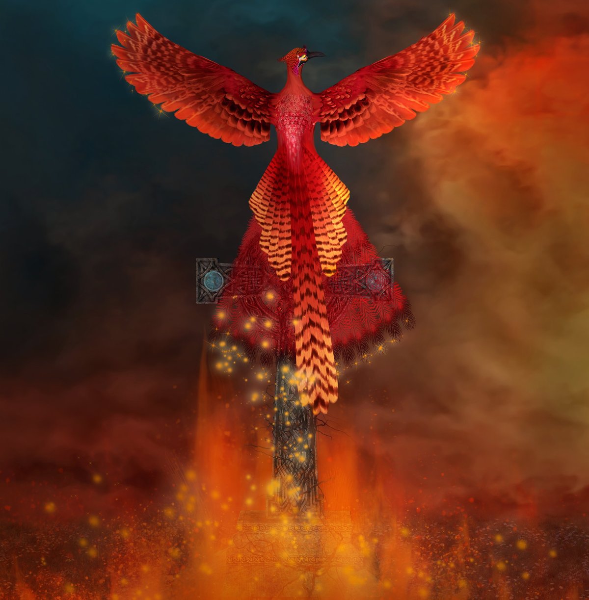 Legendary phoenix rising from the flames, symbolising a phoenix company and Section 216 company name rules