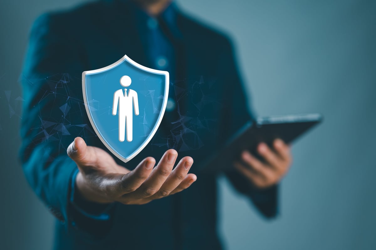 Concept of insurance and protection of human resources in business.